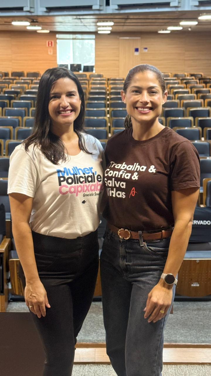 Capitã Andresa e Graciela Sonegheti, organizadoras do Conexão Materna